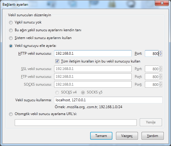 Smoothwall ile Transparent Olmayan Proxy Kullanmak