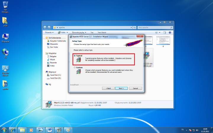 Apache 2.x Kurulumu