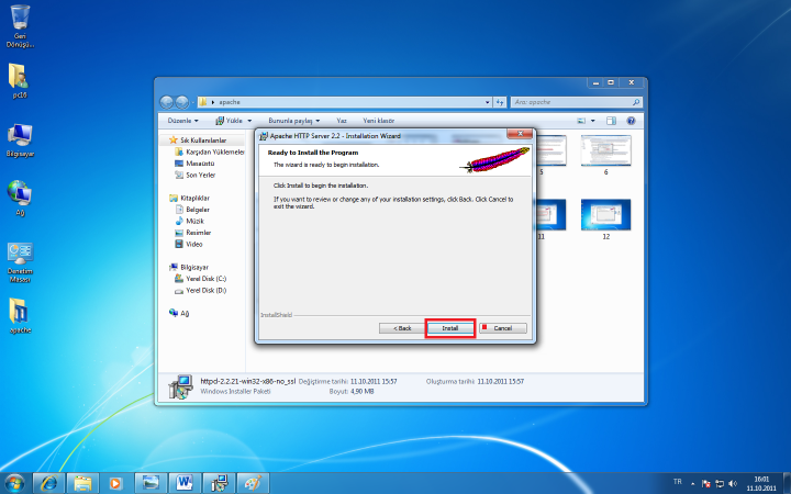 Apache 2.x Kurulumu