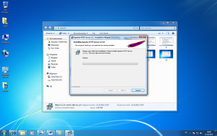 Apache 2.x Kurulumu