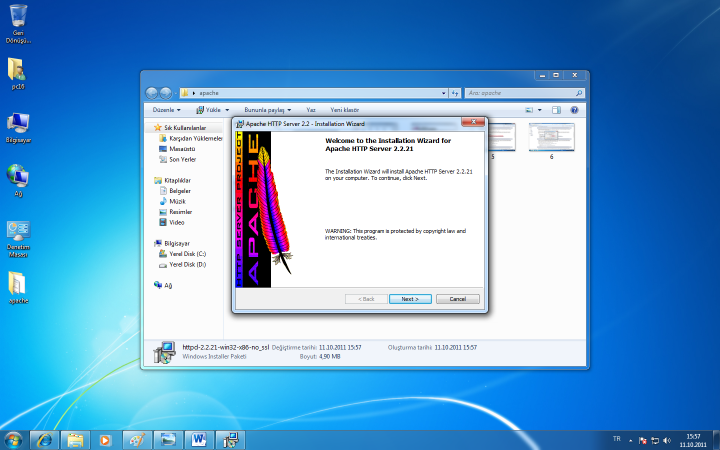 Apache 2.x Kurulumu
