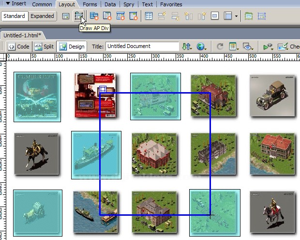Dreamweaver Behaviors kullanarak ufak resmi mouse üzerine geldiğinde aynı pencerede büyütmek