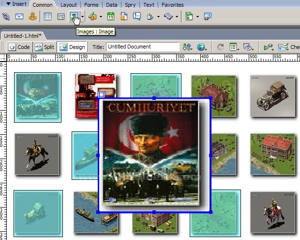 Dreamweaver Behaviors kullanarak ufak resmi mouse üzerine geldiğinde aynı pencerede büyütmek
