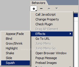 Dreamweaver Behaviors kullanarak ufak resmi mouse üzerine geldiğinde aynı pencerede büyütmek