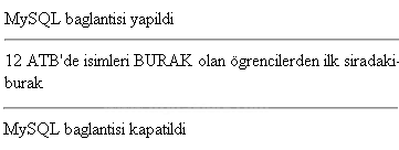 SQL komutları