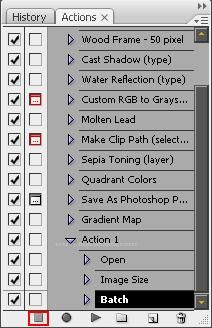 Batch Processing İle Belirtlen Klasordeki Resimleri Hazırladığınız Actionla Biçimlendirip Belirtilen Hedef Klasöre Kaydeden Uygulamanın Anlatılması.