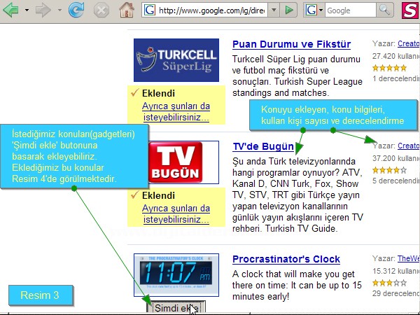 www.google.comigWeb sayfası Anlatımı