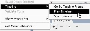 Dreamweaver Time Line