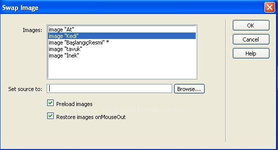 Set Nav Bar Image, Set Text, Show Hide Image, Swap Image, Swap Image Restore