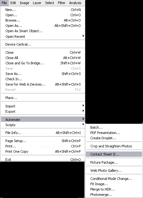 Contact Sheets, Picture Package, Conditional Mode Change, Fit Image, Merge To HDR, Photomerge