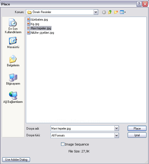 Open As Smart Object, Revert, Place