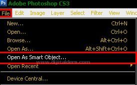 Open As Smart Object, Revert, Place
