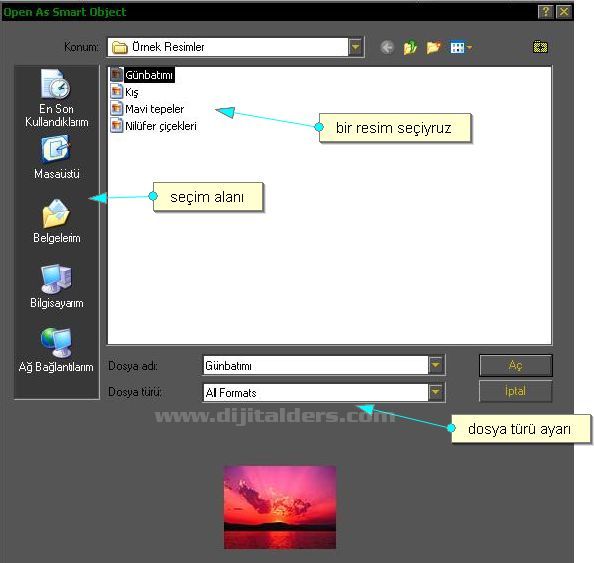 Open As Smart Object, Revert, Place