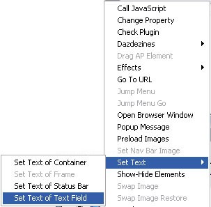 Set Nav Bar Image, Set Text, Showhide Elements, Swap Image, Swap Image Restore