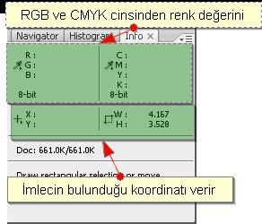 Histogram, Info, Layer Comps