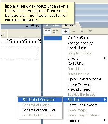 Set Nav Bar Image, Set Text, Show Hide Elements, Swap Image, Swap Image Restore