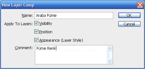 Histogram, Info, Layer Comps