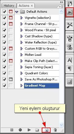 Automate Menüsünden Create Droplet