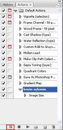 Automate Menüsünden Create Droplet