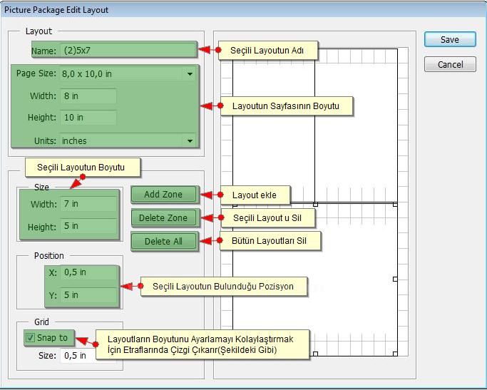 Automate Menüsünden Picture Package