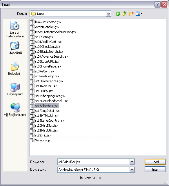 Scripts Event Manager ,load Files Into Stack,scripts Browse Menüsü