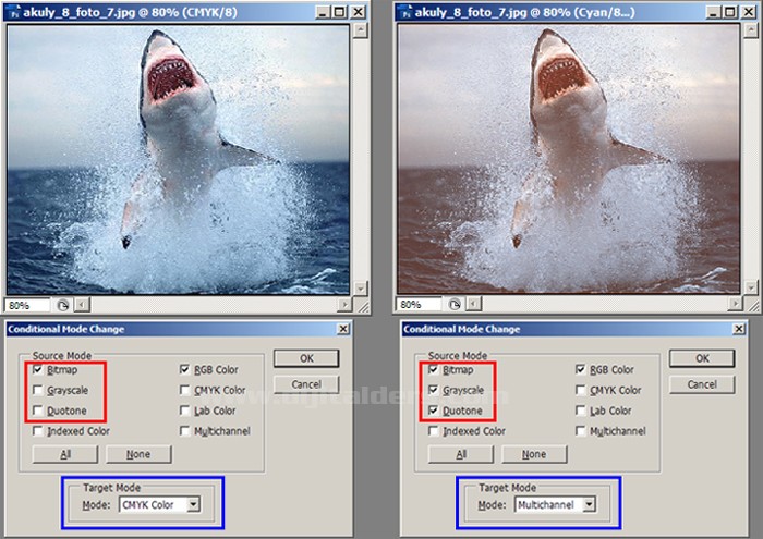 Automate Menüsü Conditional Mode Change, Fit Image