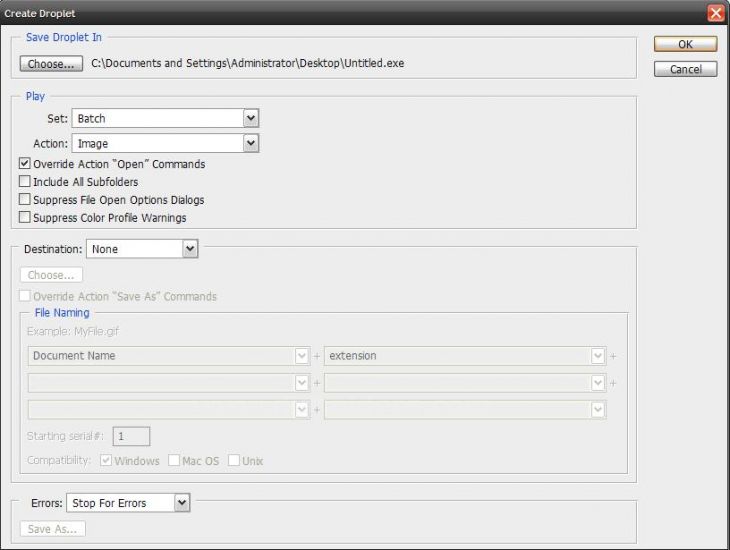 Automate - Create Droplet