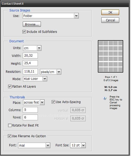 Automate - Contact Sheet Iı