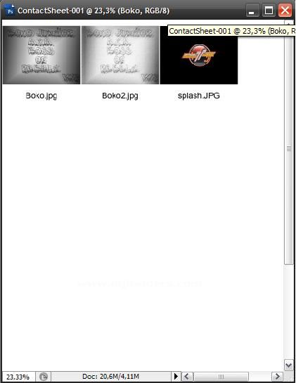 Automate - Contact Sheet Iı