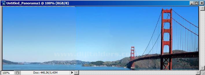 Automate Menüsünden Photomerge