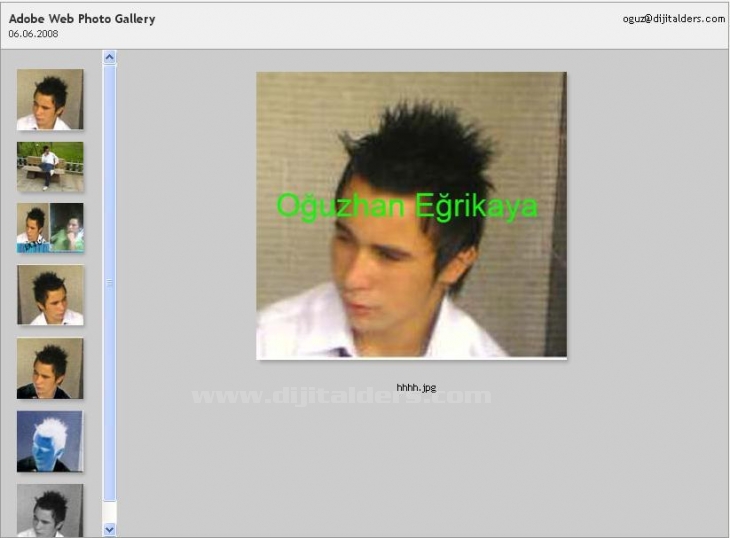 Automate Menüsünden Web Photo Galery