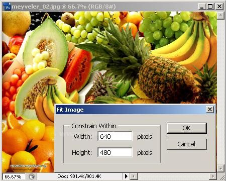 Automate menüsündenConditional Mode Change, Fit Image
