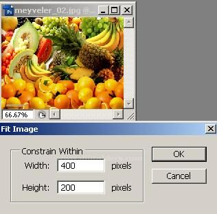 Automate menüsündenConditional Mode Change, Fit Image