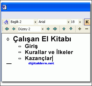 Anahat Görünümü Ve Numaralandırılması