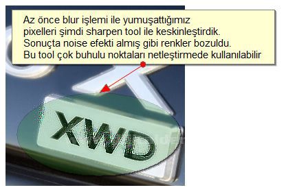 Blur, Sharpen ve Smudge Araçları
