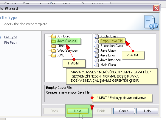Java Classpath tanımlamaları, Consolda ilk program yazılması, derlenmesi, çalıştırılması Aynı uygulamanın Netbeansta yapılışı ve class, java ve jar dosyalarının gösterilmesi