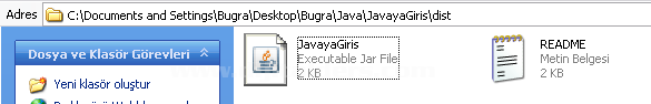 Java Classpath Tanımlamaları, Consolda İlk Program Yazılması, Derlenmesi, Çalıştırılması Aynı Uygulamanın Netbeansta Yapılışı Ve Class, Java Ve Jar Dosyalarının Gösterilmesi