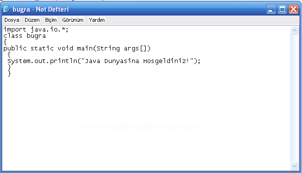 Java Classpath tanımlamaları, Consolda ilk program yazılması, derlenmesi, çalıştırılması Aynı uygulamanın Netbeansta yapılışı ve class, java ve jar dosyalarının gösterilmesi