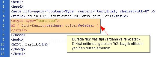 Cssin Html İçerisinde Kullanım Şekilleri, Puseduo Class Örnekleri
