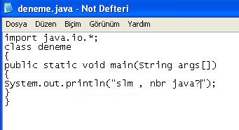 Konsolda Ve Netbeans Ta İlk Program Kodunun Yazılması Ve Çalıştırılması. Netbeans Projesindeki Klasörlerin Amaçları