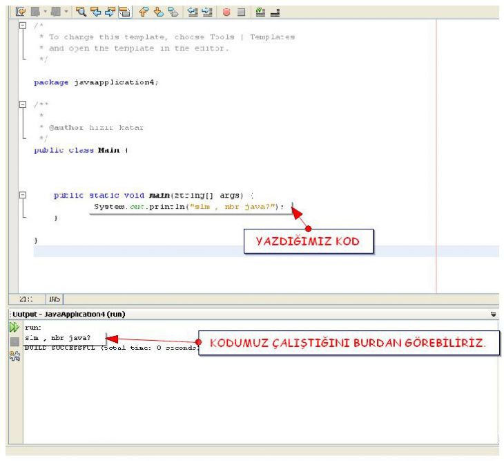 Konsolda Ve Netbeans Ta İlk Program Kodunun Yazılması Ve Çalıştırılması. Netbeans Projesindeki Klasörlerin Amaçları