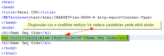 CSS stillerinin nesneyi etkileme yolları ve sırası, , ., , class CSS de neyi ifade eder.