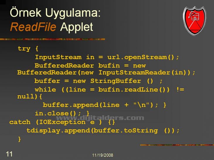 Java Netbeans I D E NetBeans IDEsi üzerinden Applet Çalıştırmak Konsol üzerinden derlenip çalıştırılabilen Appletlerin NetBeans IDEsi ile daha kolay çalıştırılması