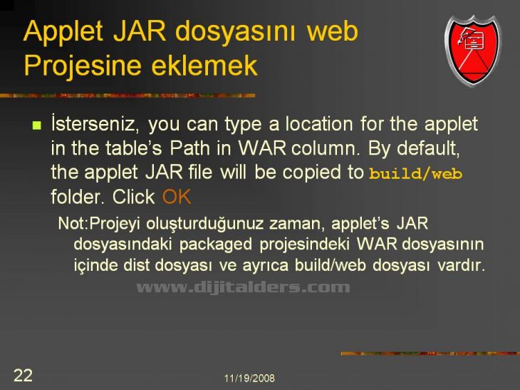 Java Netbeans I D E NetBeans IDEsi üzerinden Applet Çalıştırmak Konsol üzerinden derlenip çalıştırılabilen Appletlerin NetBeans IDEsi ile daha kolay çalıştırılması