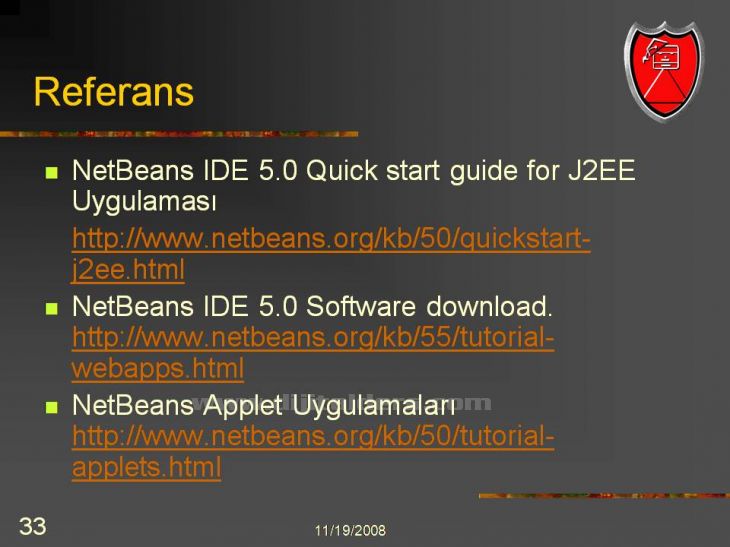 Java Netbeans I D E NetBeans IDEsi üzerinden Applet Çalıştırmak Konsol üzerinden derlenip çalıştırılabilen Appletlerin NetBeans IDEsi ile daha kolay çalıştırılması