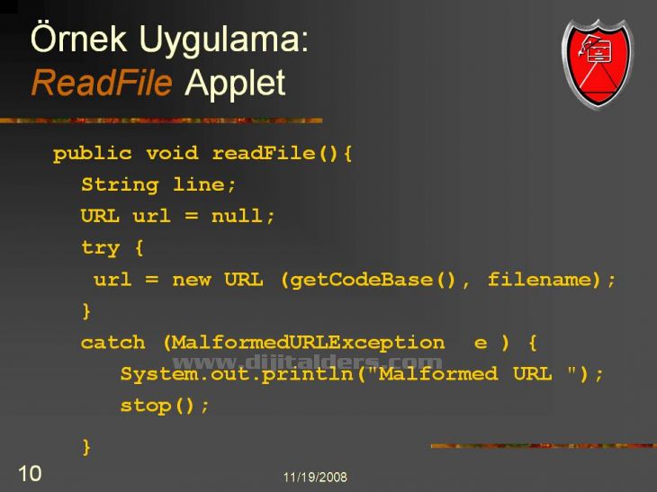 Java Netbeans I D E NetBeans IDEsi üzerinden Applet Çalıştırmak Konsol üzerinden derlenip çalıştırılabilen Appletlerin NetBeans IDEsi ile daha kolay çalıştırılması