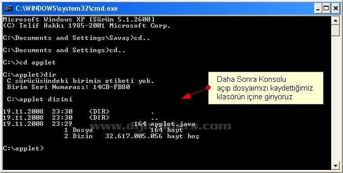 Konsolda ve NetBeans ta ilk Applet kodunun yazılması ve çalıştırılması, Appletviewerin kullanılması