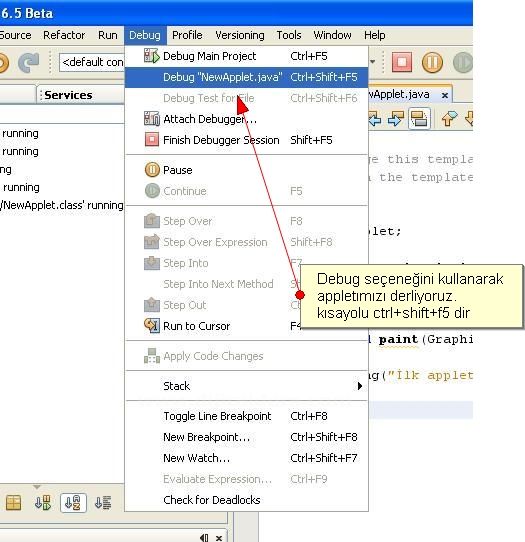 Konsolda Ve Netbeans Ta İlk Applet Kodunun Yazılması Ve Çalıştırılması, Appletviewerin Kullanılması