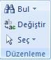 Winword 2007de Bul ve Değiştir Anlatılması