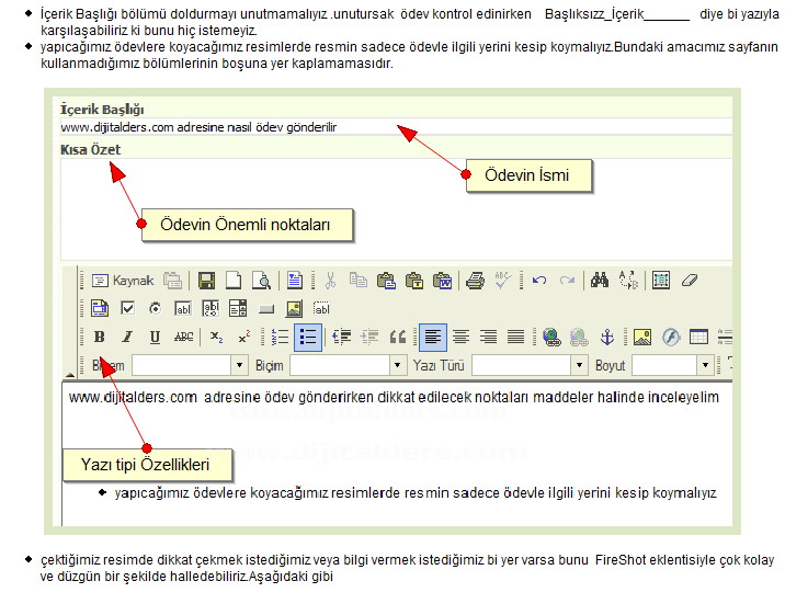 Www. Dijitalders. Com Adresine Nasıl Ödev Gönderilir